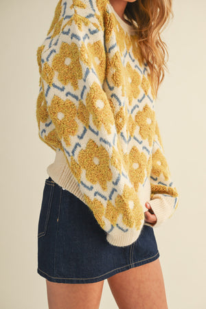 Cozy Floral Sweater