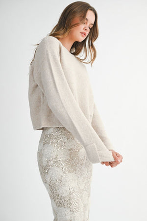 Great Things Ahead Oatmeal Sweater