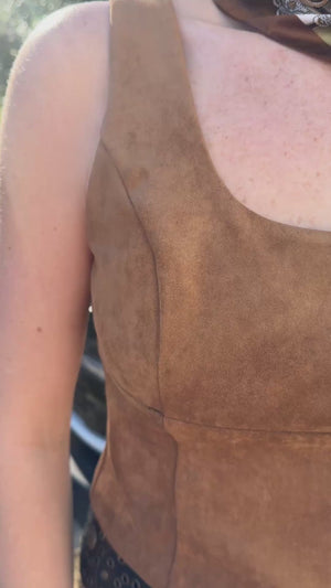 Suede Tank Top
