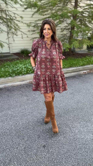 Carter Dress - Brown