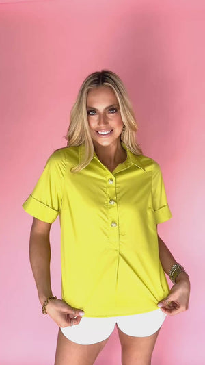 Chartreuse Muse Top