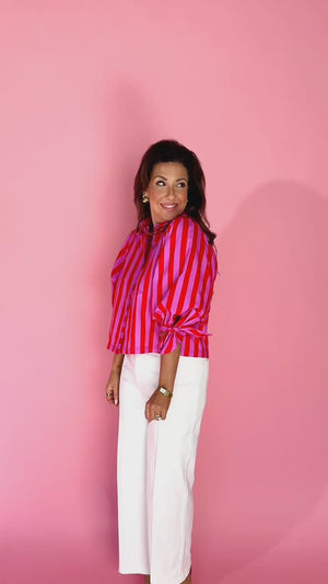 Strawberry Stripe Top