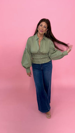 Paris Blouse - Olive