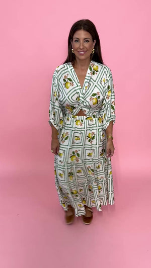 Sorrento Lemon Maxi Dress