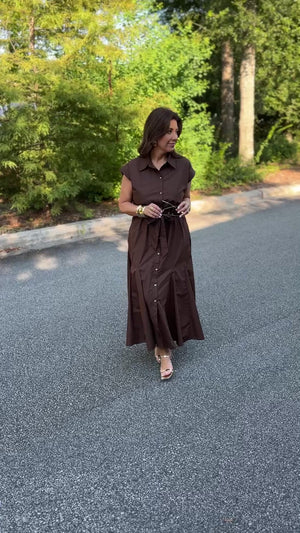 Luanne Dress -Chocolate