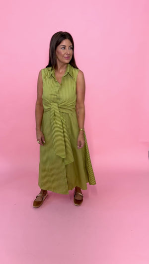 Olive Shirt Dress