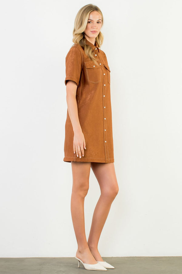 THML Thelma Suede Dress