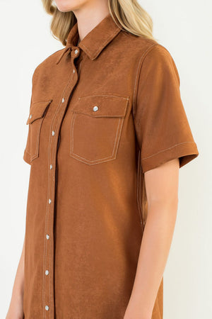 THML Thelma Suede Dress