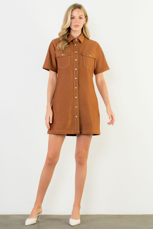 THML Thelma Suede Dress