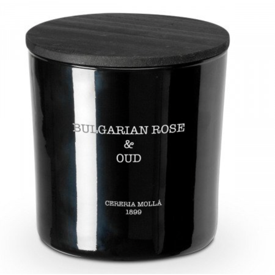 CERERIA MOLLA - BULGARIAN ROSE & OUD BLACK - 21 oz 3 WICK CANDLE