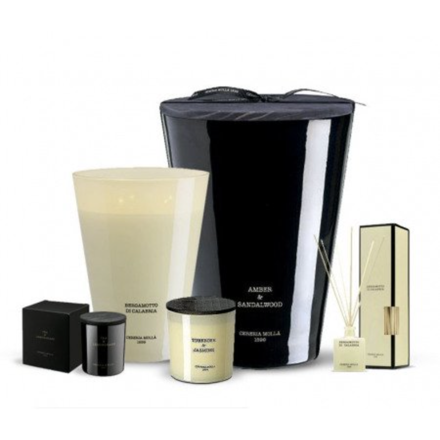 CERERIA MOLLA - BULGARIAN ROSE & OUD BLACK - 21 oz 3 WICK CANDLE